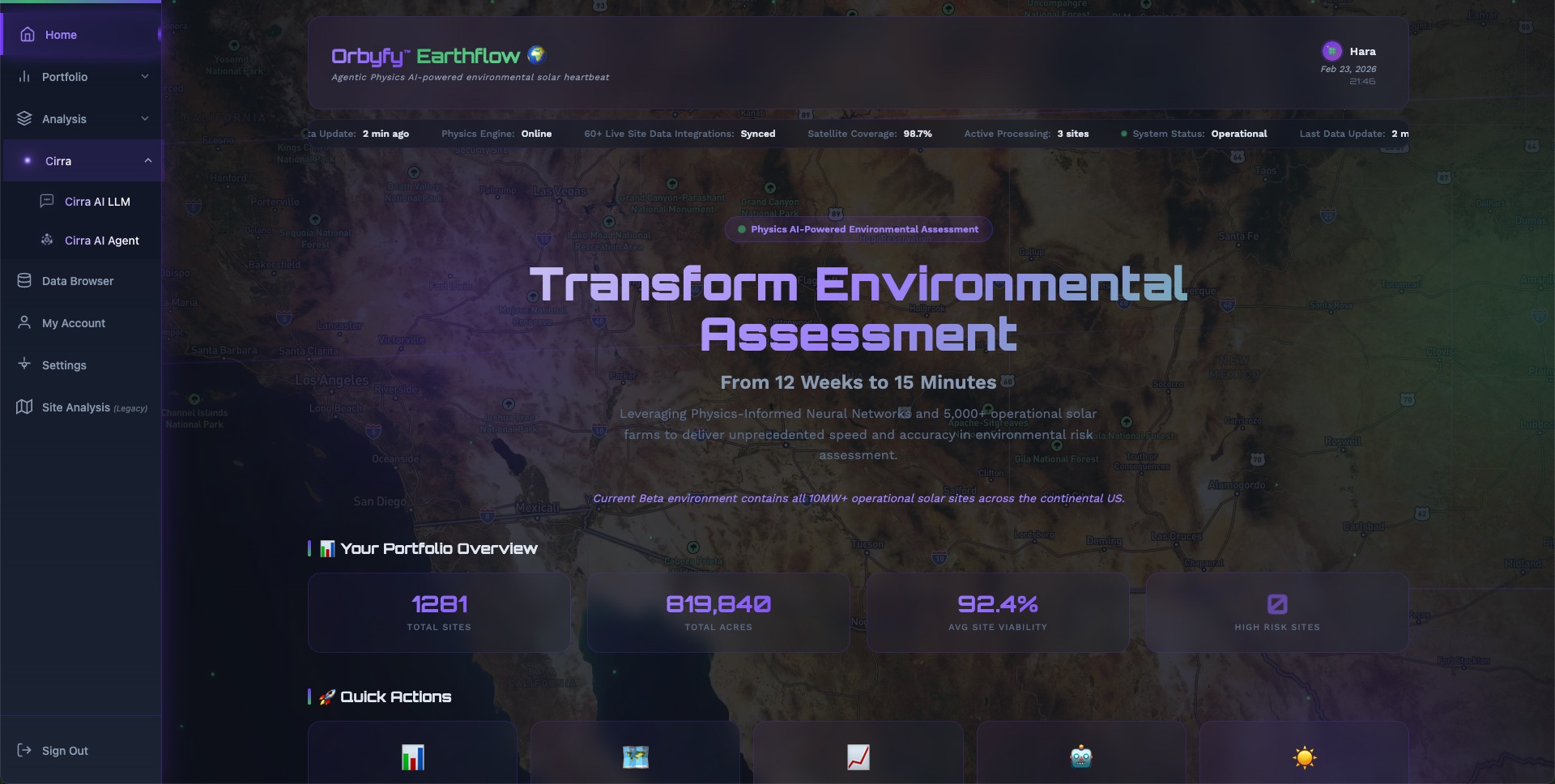 Earthflow Web Platform